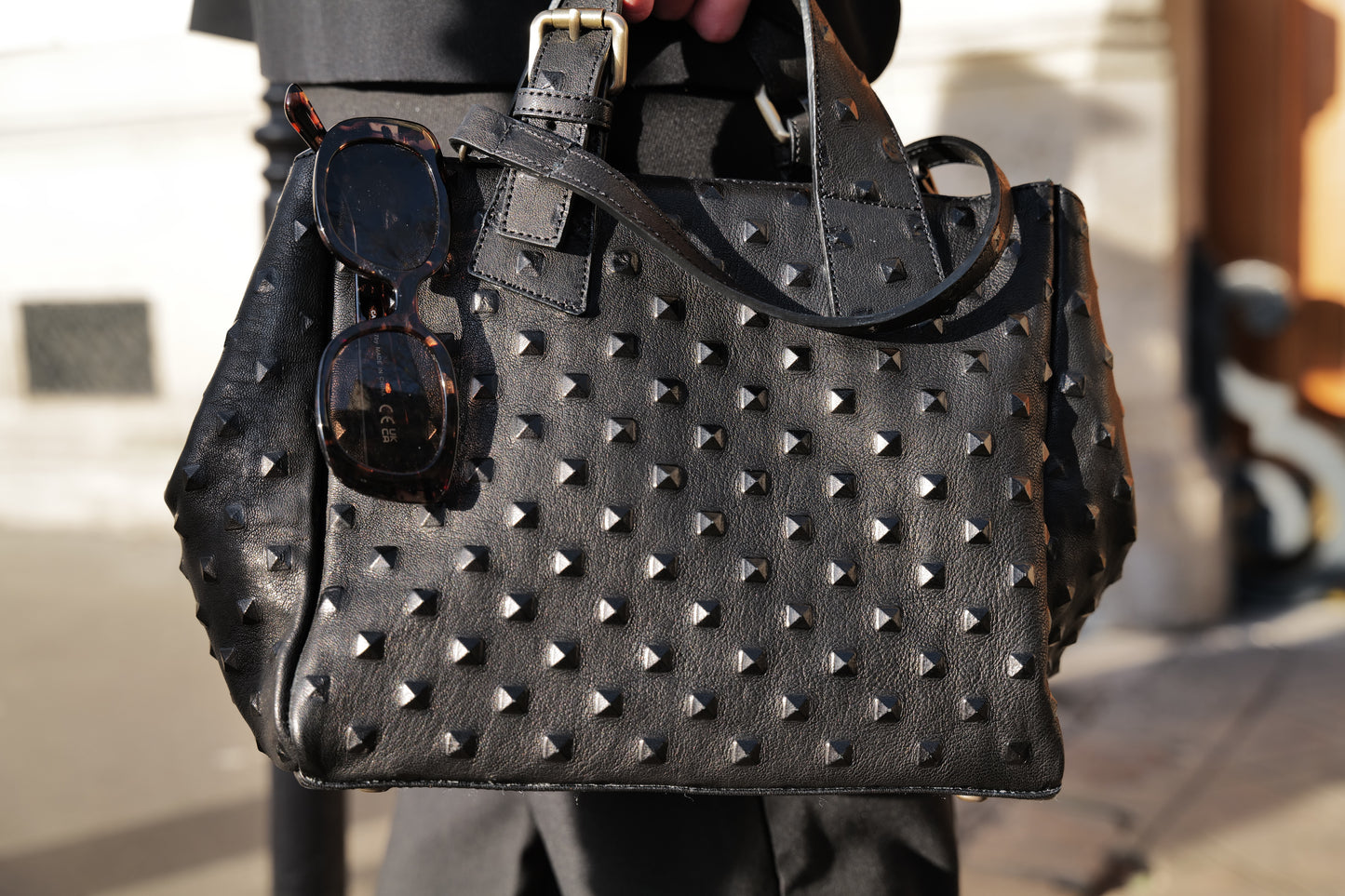 Asia Cuir Studded Mini