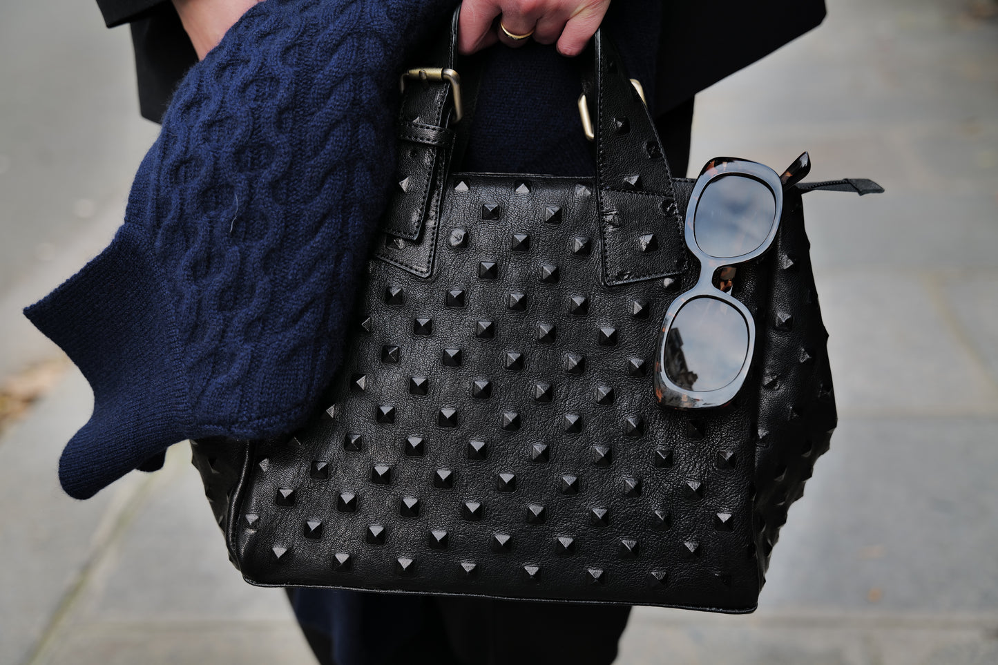 Asia Cuir Studded Mini