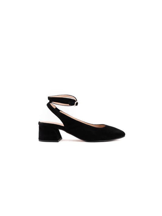 Modena - slingback - Black Suede by Olivia